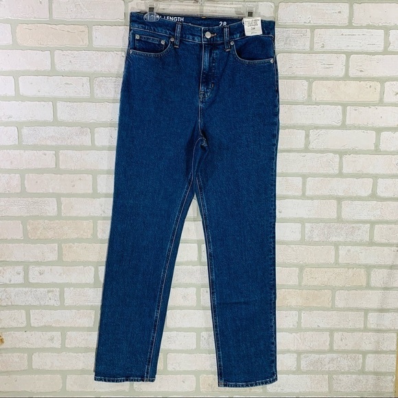 J. Crew NWT High Rise Full Length 90’s Classic Straight Leg Jeans Size 28 - Picture 4 of 12